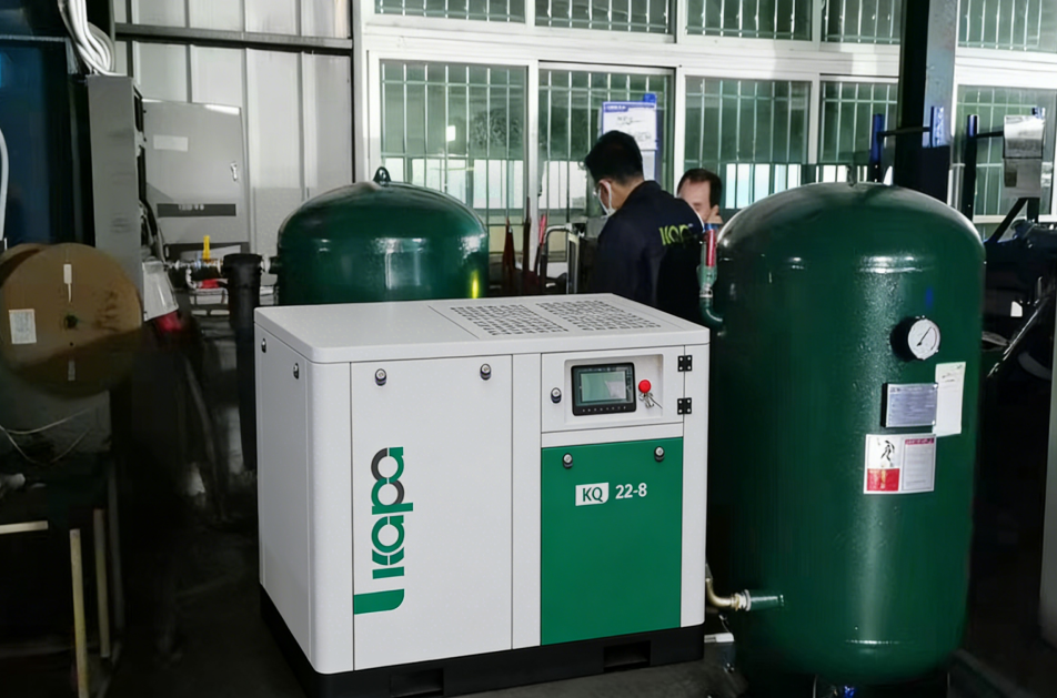 KQ22KW Screw Air Compressor for CNC Machining Applications