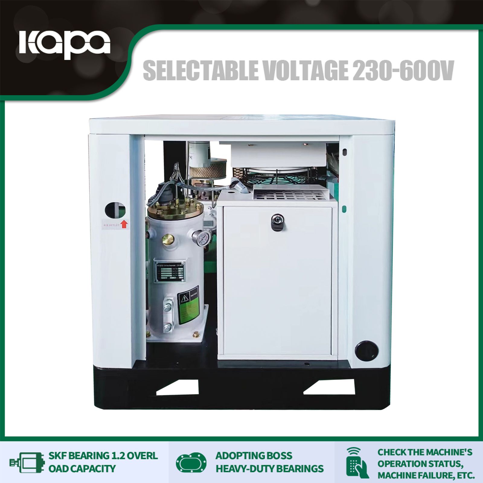 5kw Screw air compressor for auto repair
