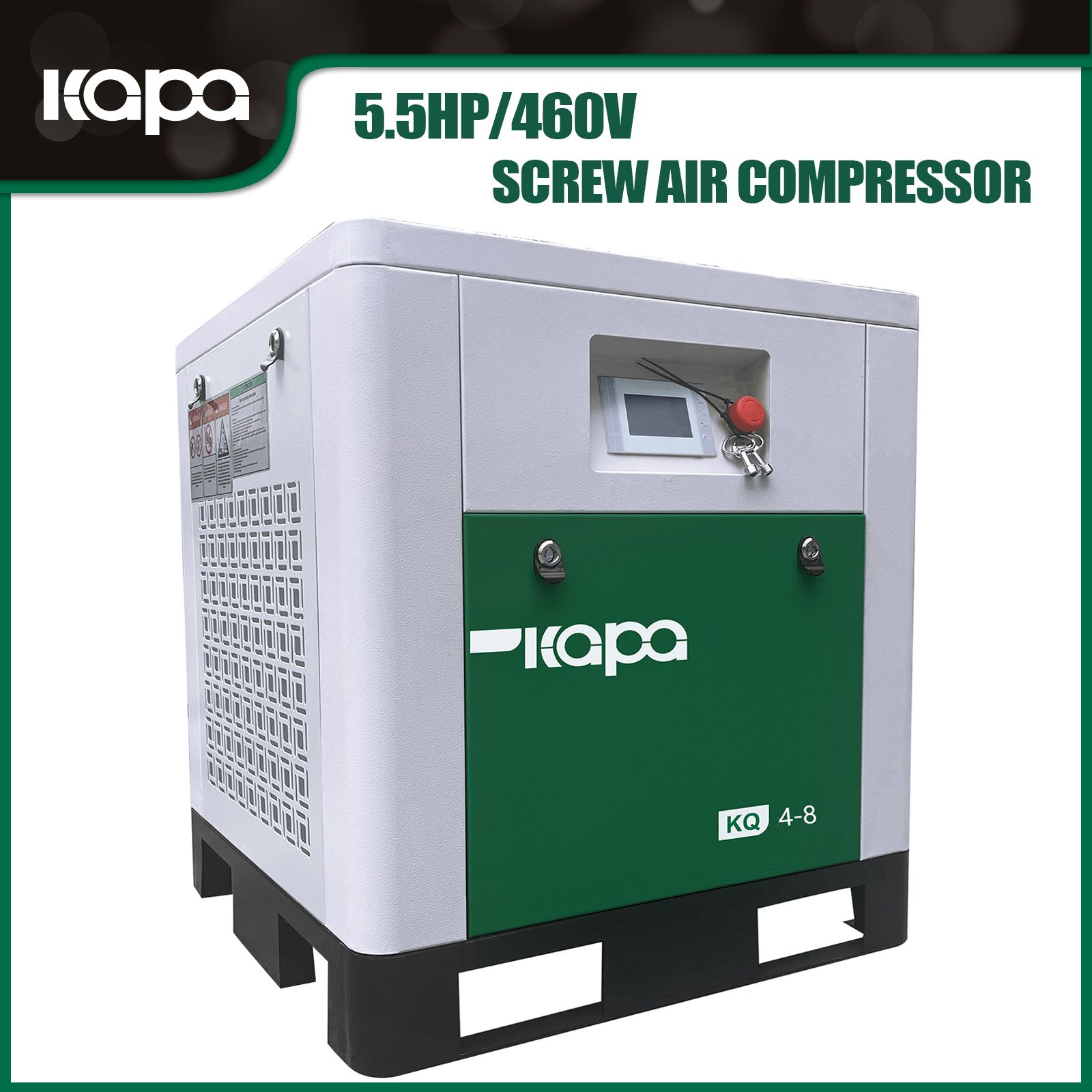 4KW Screw Air Compressor for Auto Repair | 21.5CFM@116PSI| 480V