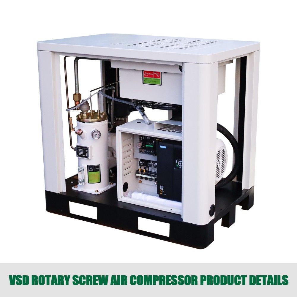 1.06m³ / min High efficiency Mute Screw Air Compressor 7.5kw 10hp 0.8 Mpa