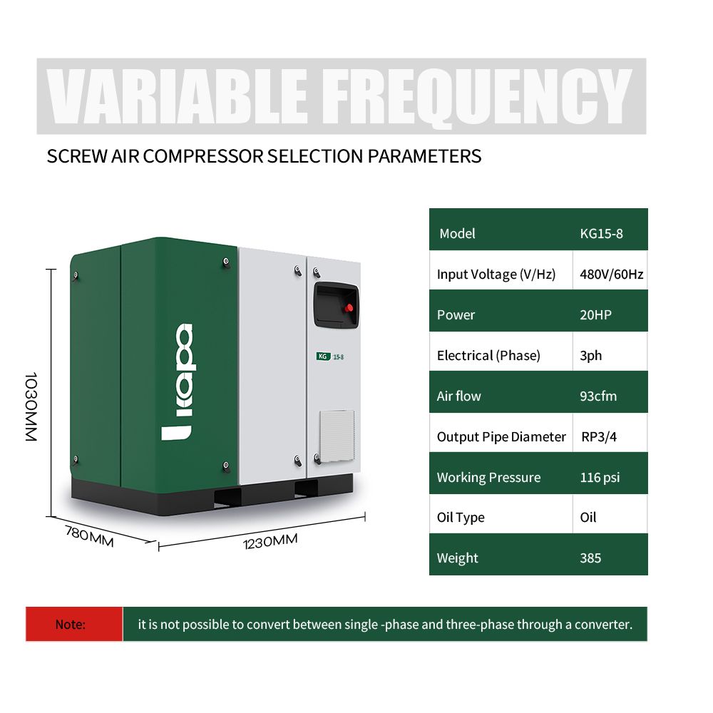 15KW-8bar- permanent-magnet-screw-air-compressor