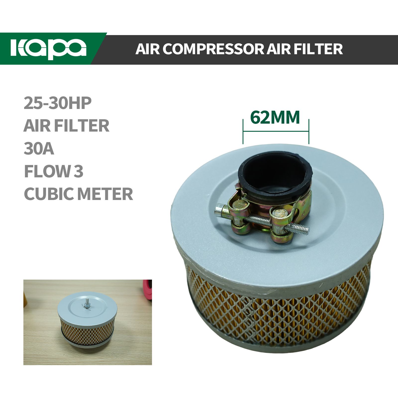 KG 25-30HP Compressor repair kit，Spin-On Oil/Air Separator+Oil Filter+Air Filter