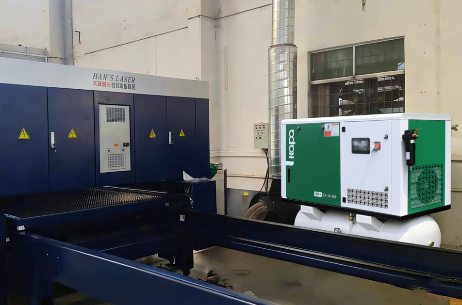 Five-in-One Screw Air Compressor for Laser Cutting Applications