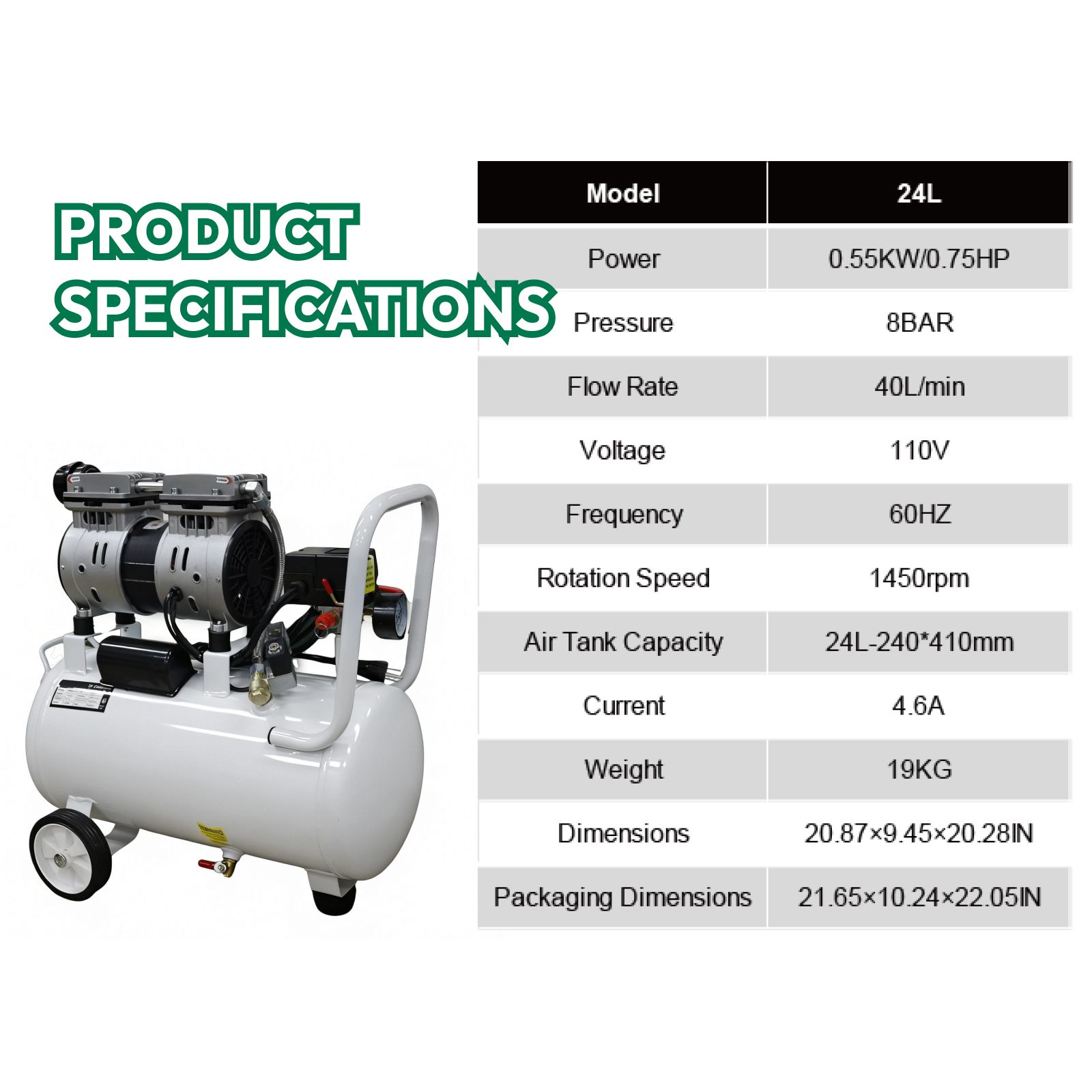 110V/60Hz 53 CFM Compressed Refrigerated Air Dryer For 10Hp Compressor Air Dryer