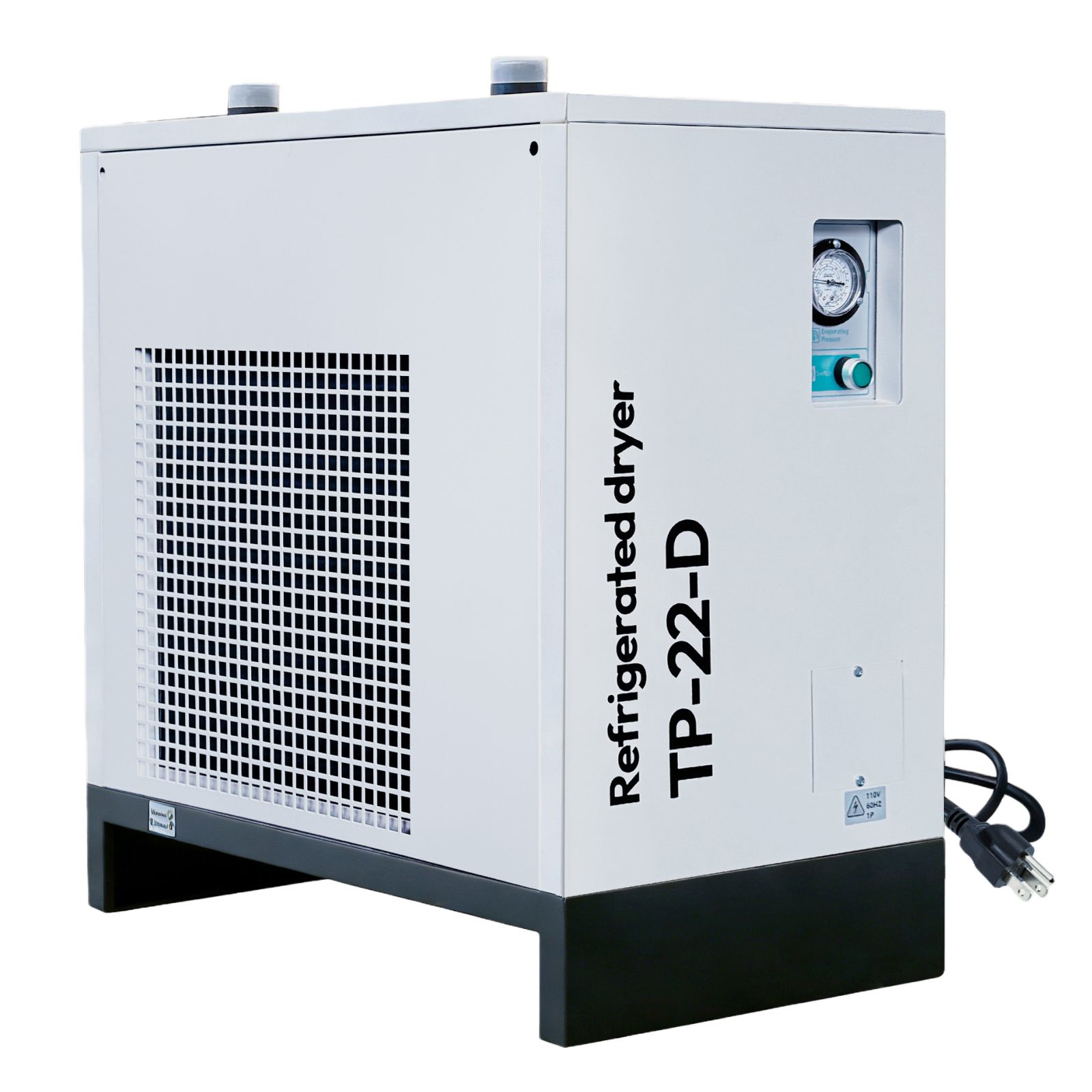 123.6CFM REFRIGERATED COMPRESSED AIR DRYER, 22HP COMPRESSORS, 110V 60HZ