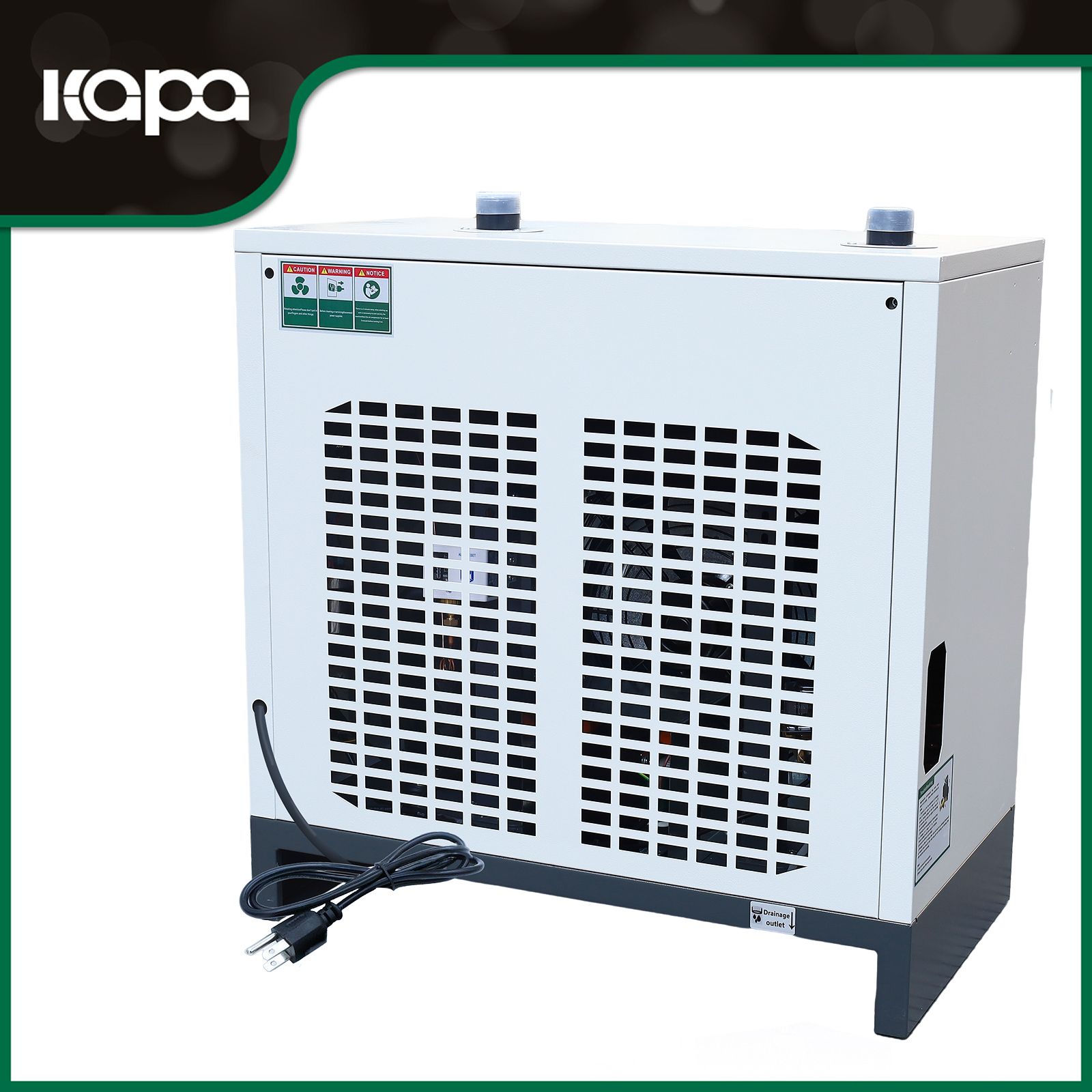 123.6CFM REFRIGERATED COMPRESSED AIR DRYER, 22HP COMPRESSORS, 110V 60HZ