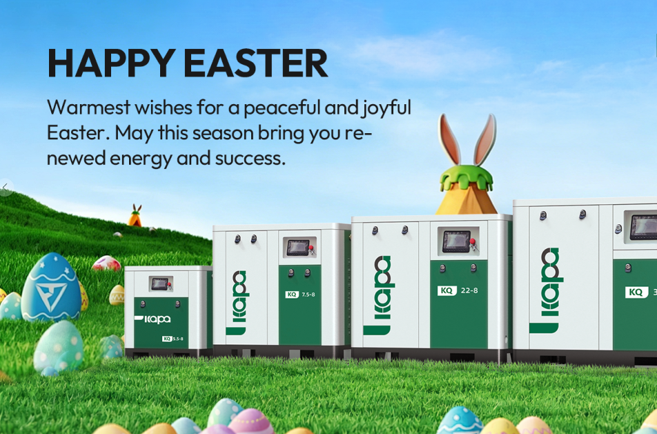 Renew & Refresh This Easter: KAPA Water-Lubricated Oil-Free Screw Air Compressors Power Your Business Forward