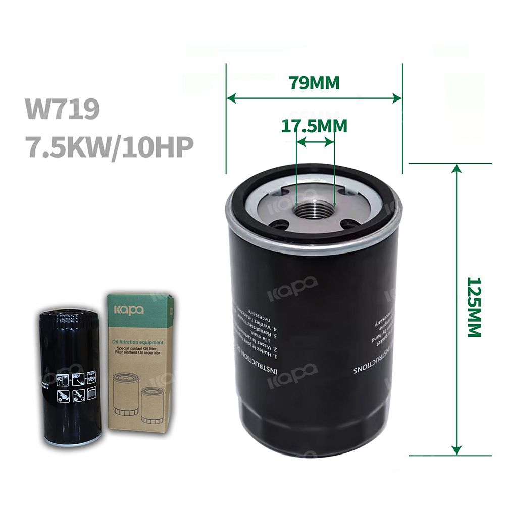 Spin-On Oil / Air Separator Oil Filter Air Filter For KQ 5.5-10HP Air Compressor