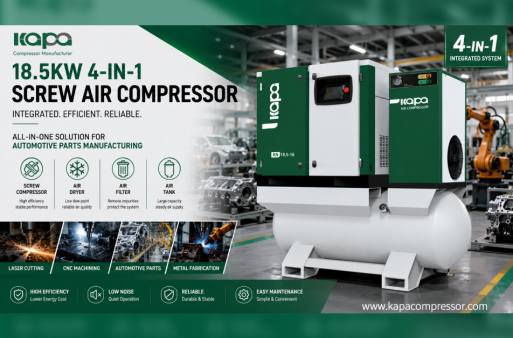 KAPA 4-in-1 Screw Air Compressor: Redefining the Standard for Efficient Industrial Air Supply