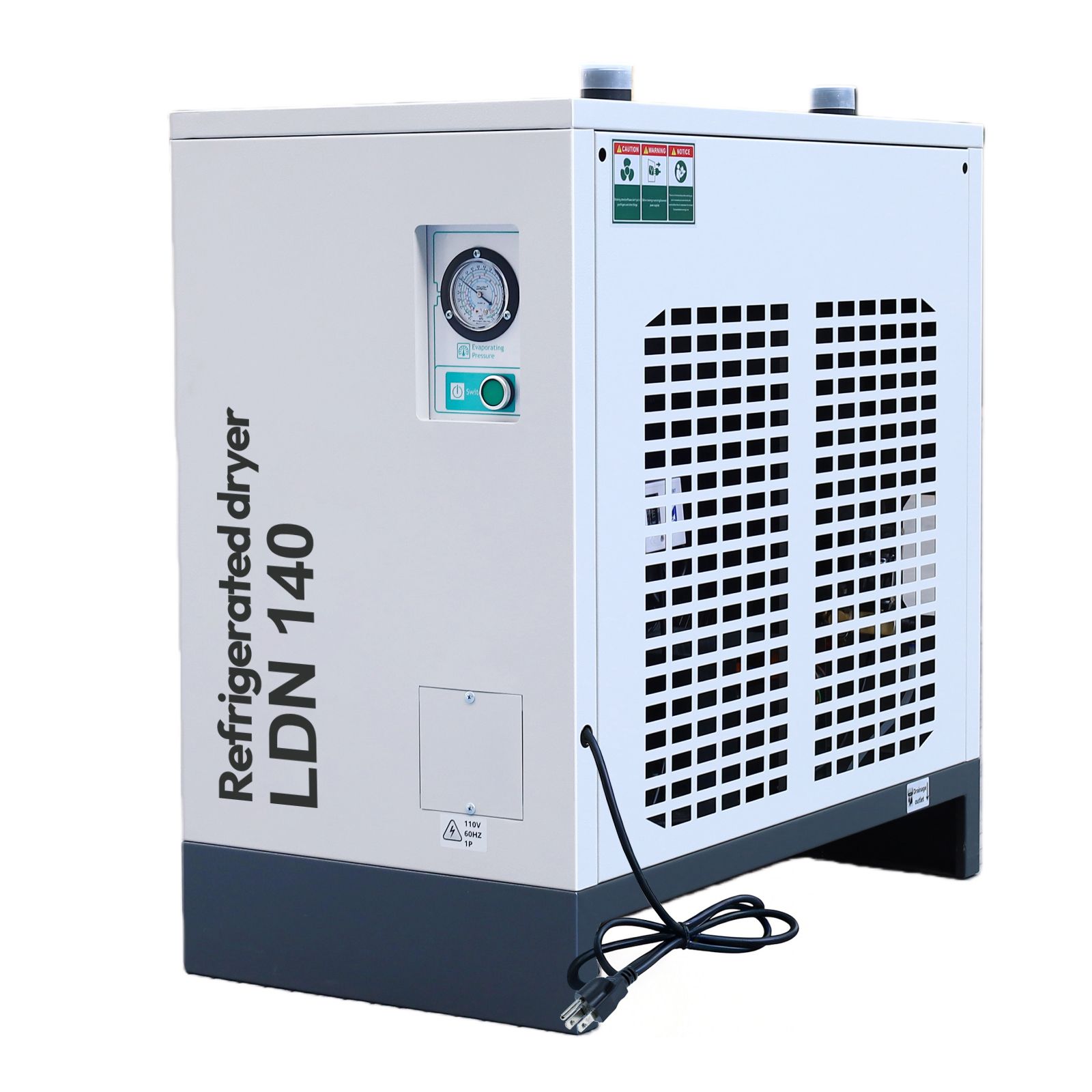 123.6CFM REFRIGERATED COMPRESSED AIR DRYER, 30HP COMPRESSORS, 110V 60HZ