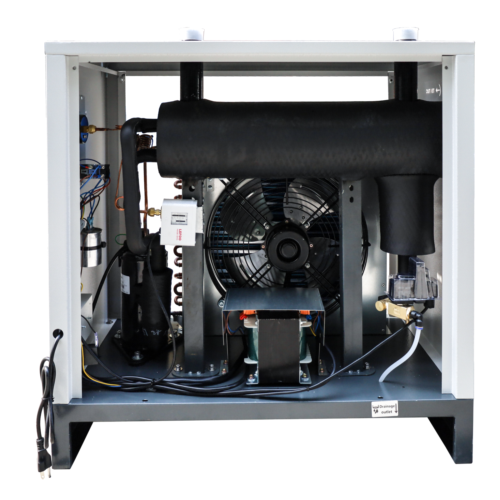 123.6CFM REFRIGERATED COMPRESSED AIR DRYER, 30HP COMPRESSORS, 110V 60HZ