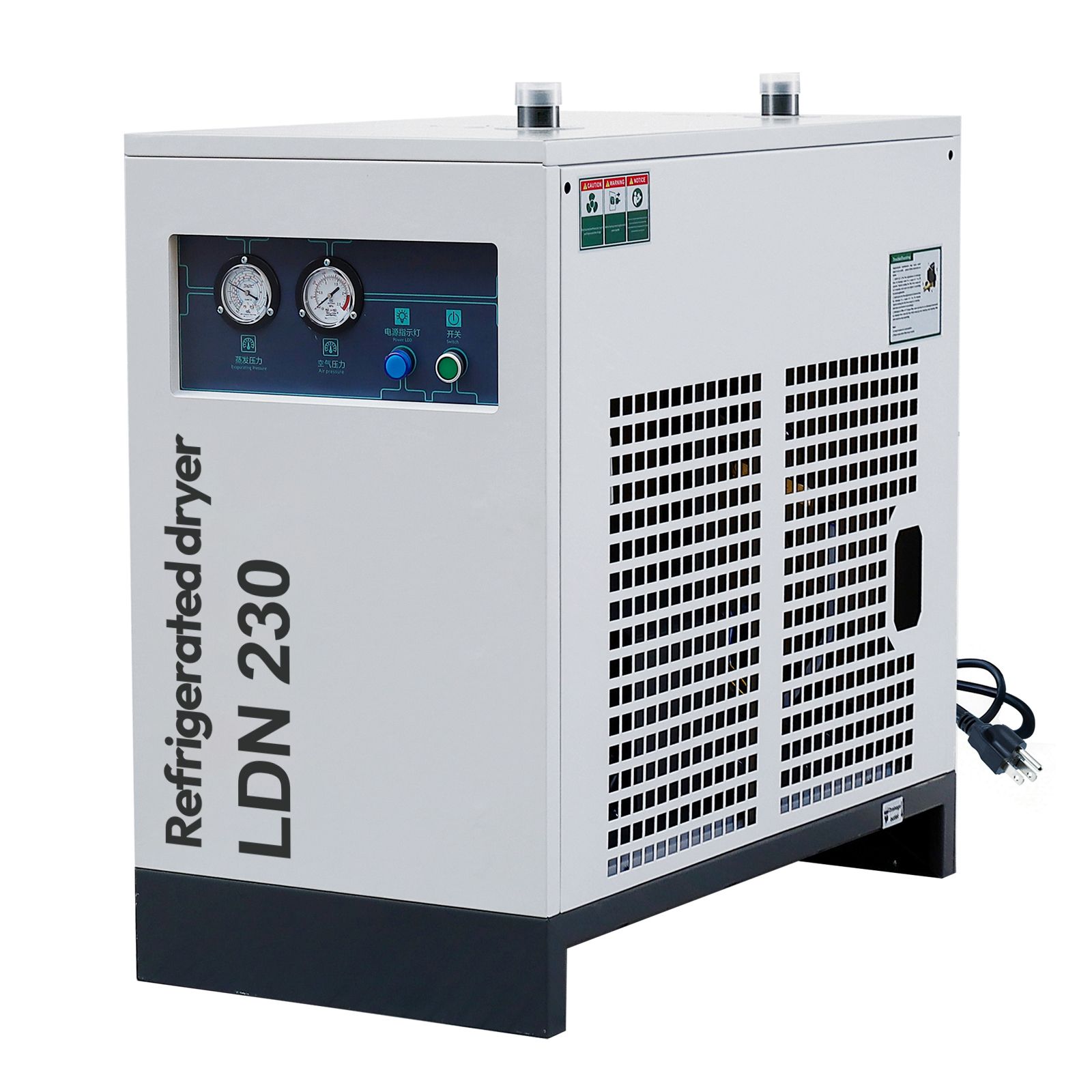 Refrigerated Air Dryer for Compressed Air Systems | Compressed Air Dryer for 40HP-50HP Compressors | 229.5CFM with 3-Stage Filter | Industrial Compressor Accessories